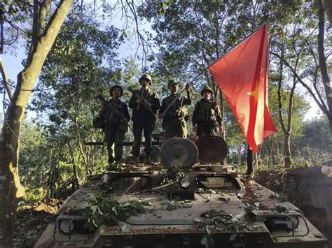 Myanmar’s army chief vows counterattacks on armed groups that captured northeastern border towns